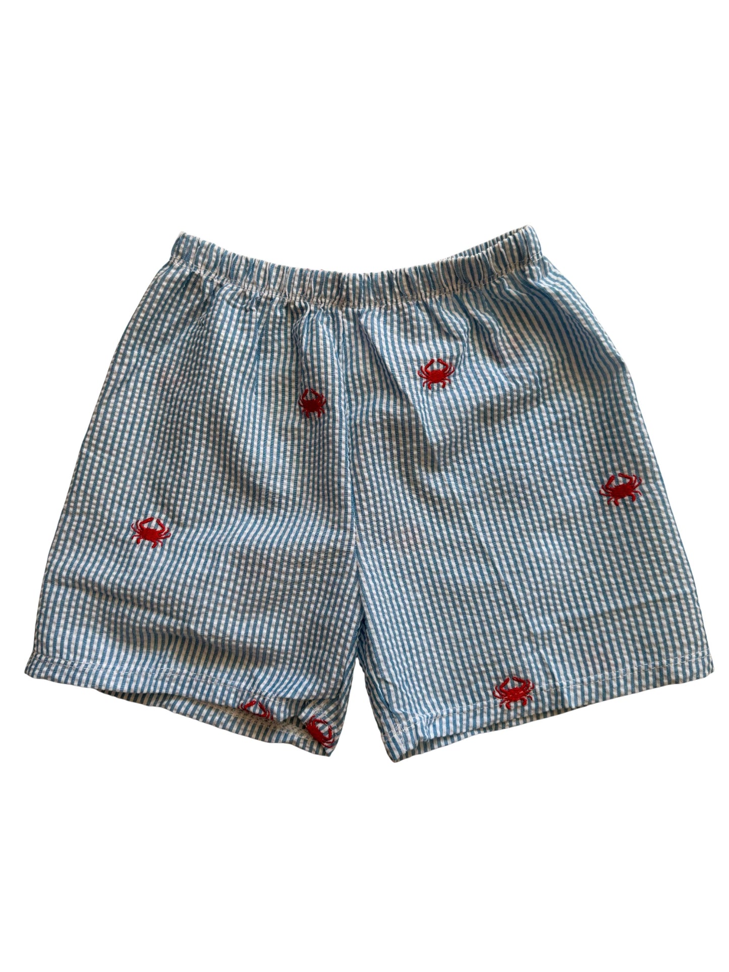 Slate Blue SS Red Crab Shorts