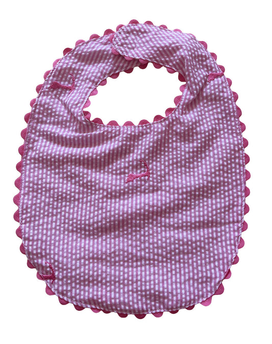 Pink Seersucker with Cape Cod Bib