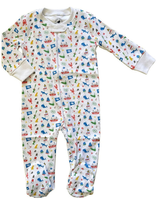 Nantucket Bound Baby Zip Romper