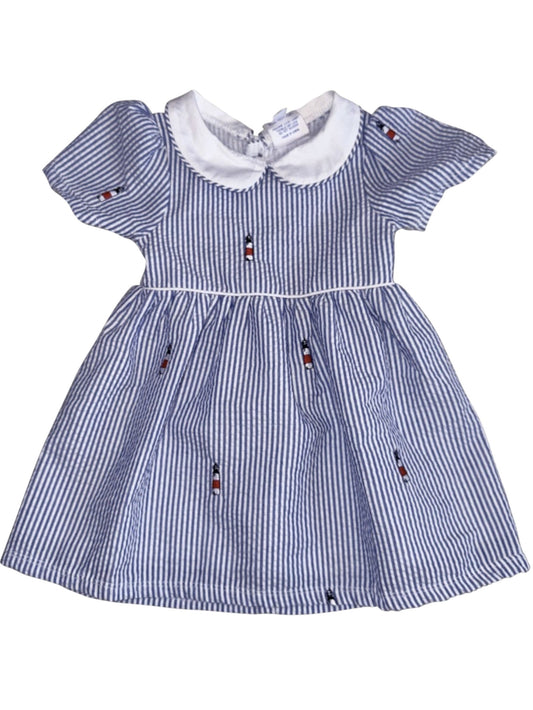 Sankaty Seersucker Dress with Peter Pan Collar