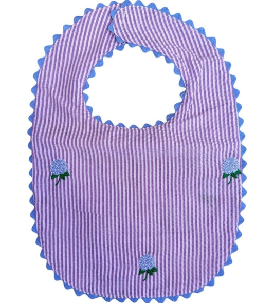 Lilac with Hydrangea Bib