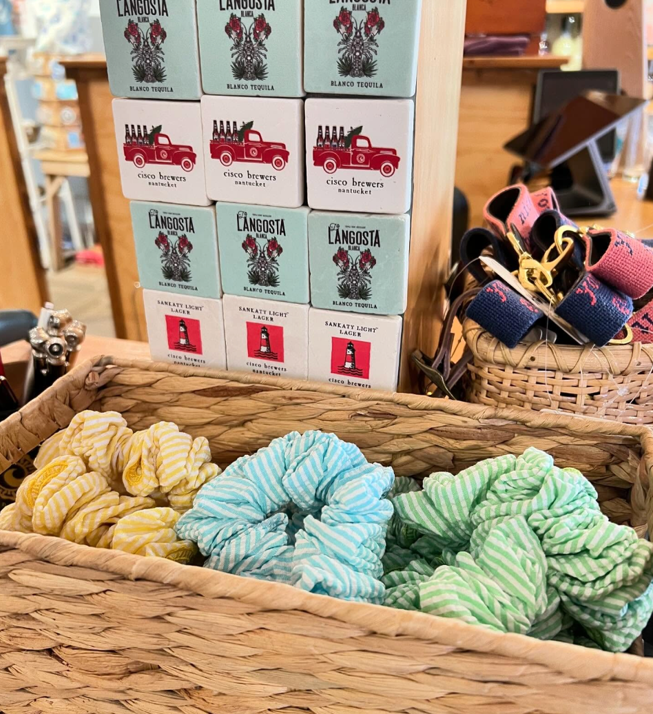 Custom Embroidered Logo Seersucker Scrunchies