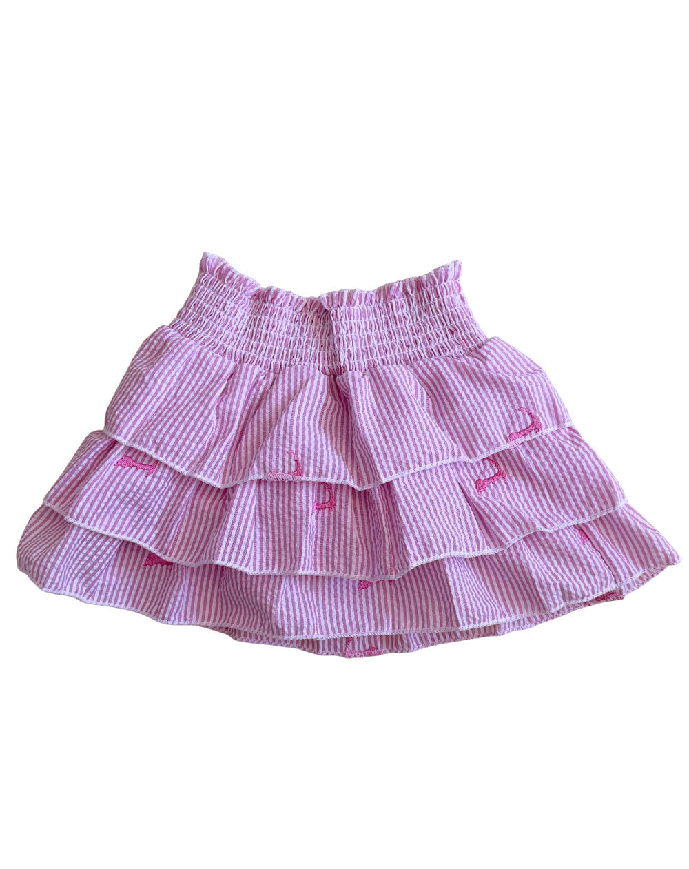 Hot Pink Ruffle Skirt with Pink Cape Cod